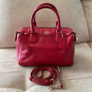 Coach Red Leather Satchel